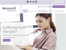 Tablet Screenshot of houstonfibroids.com